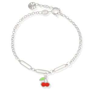 Bracciale ciliegia charm