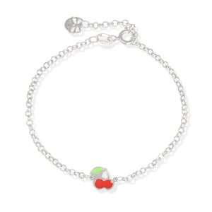 Children's Silver Bracelet with Cherry - Image 1