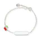 Bracciale ciliegia e piastra