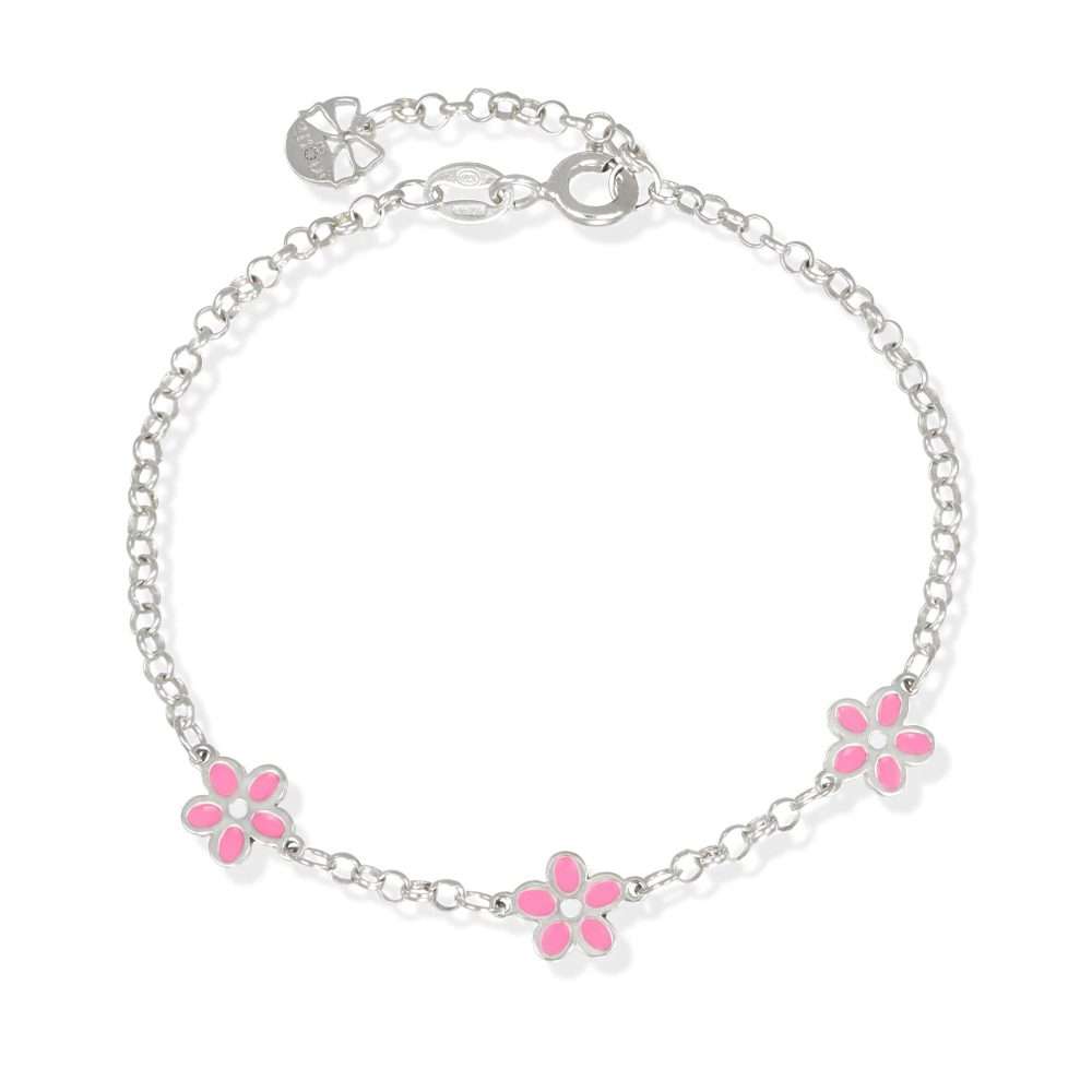 bracciale fiorellini rosa bracciale fiorellini rosa