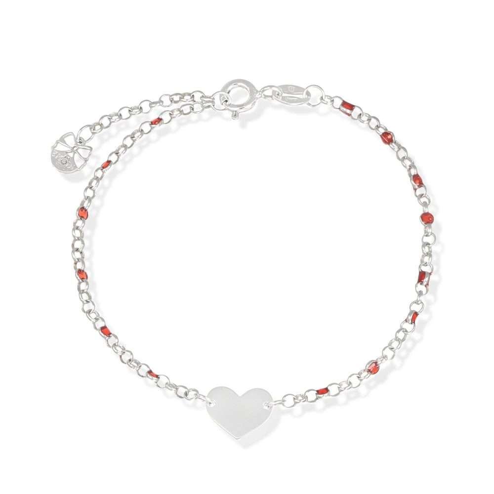 bracciale cuore argento e smalti Bracciale cuore Argento e smalti