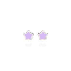 Orecchini stella viola