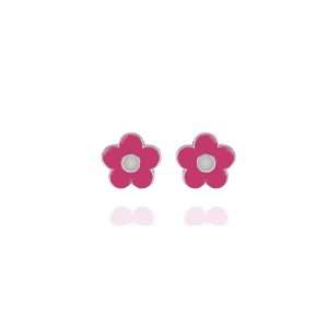Orecchini fiore purple