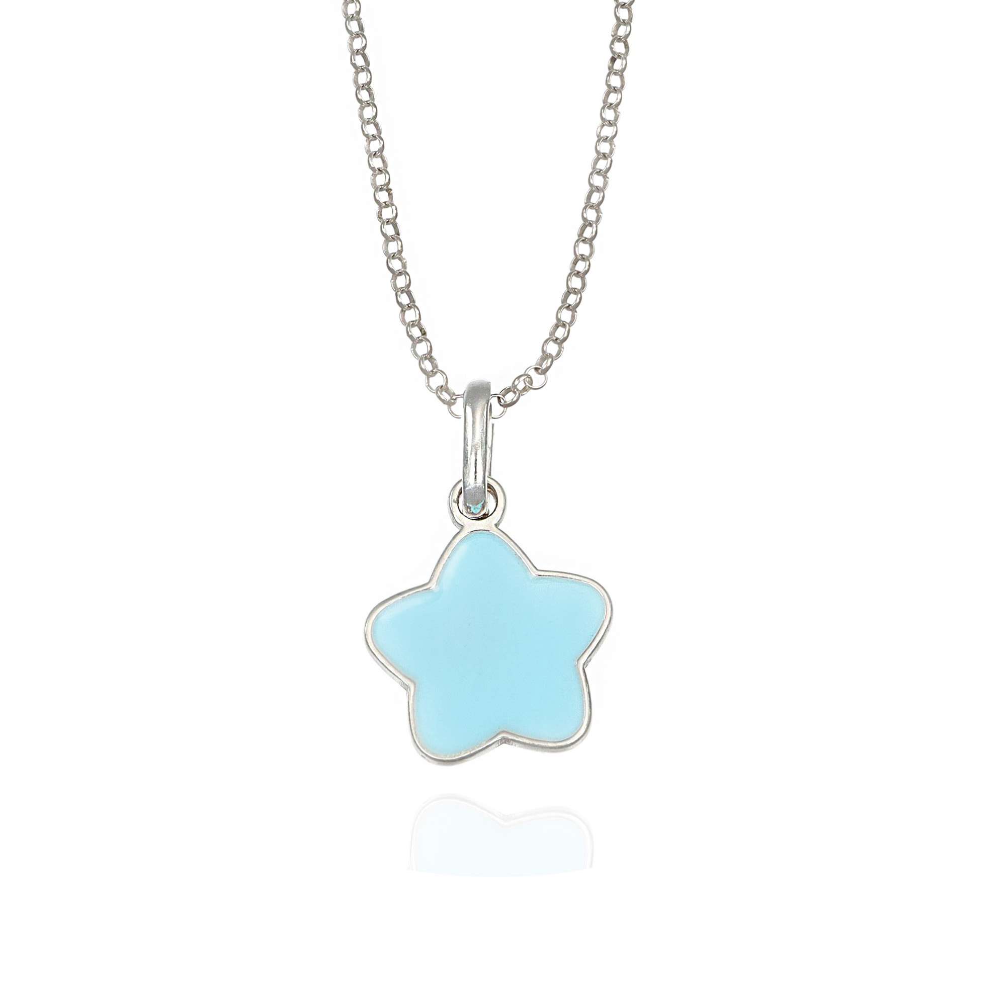 Collana con stella azzurra