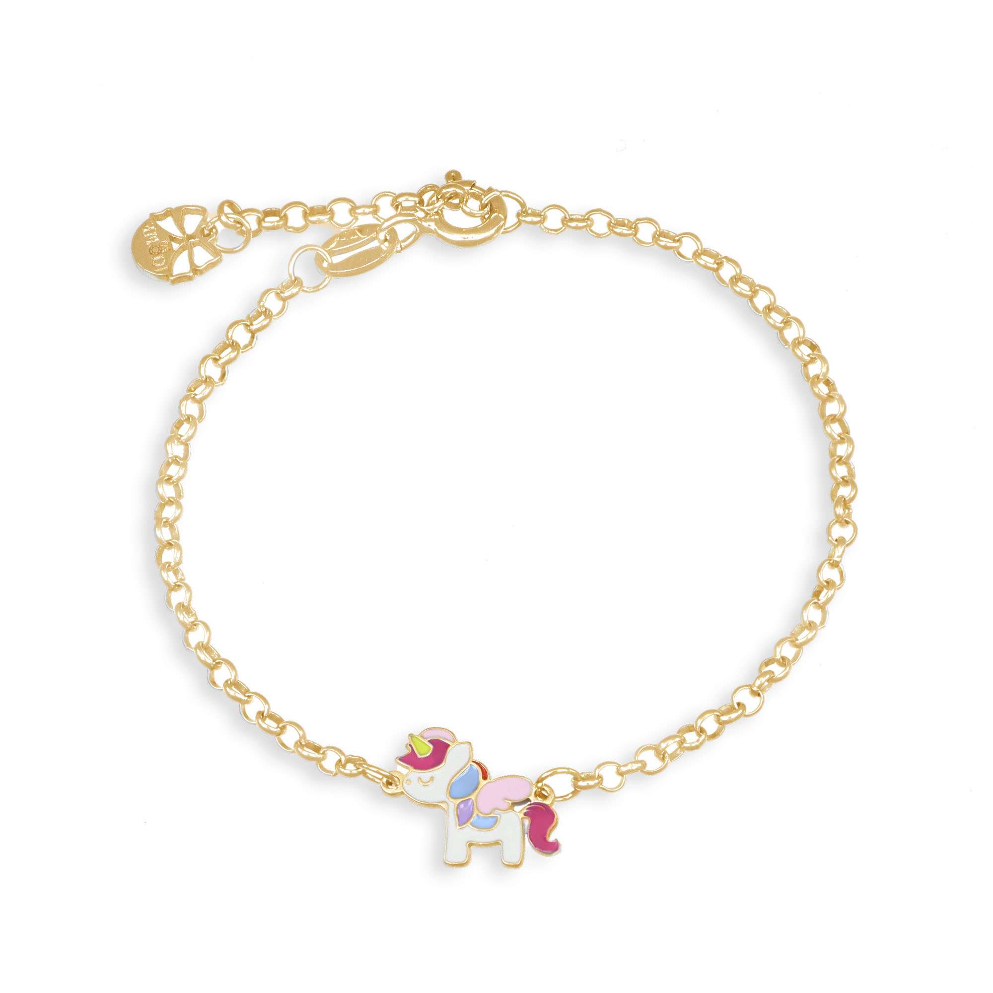 bracciale unicorno oro