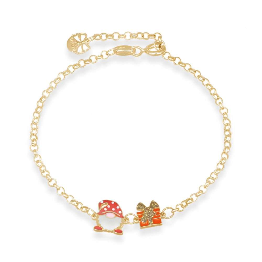 bracciale gnomo natalizio oro bracciale gnomo natalizio oro