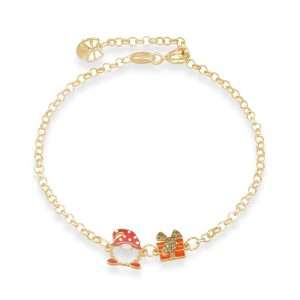 bracciale gnomo natalizio oro