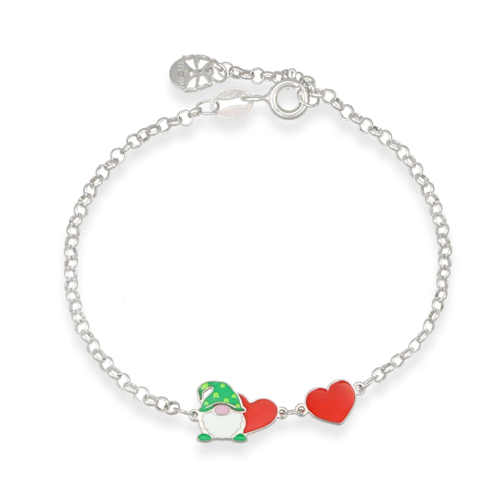 bracciale gnomo e cuore
