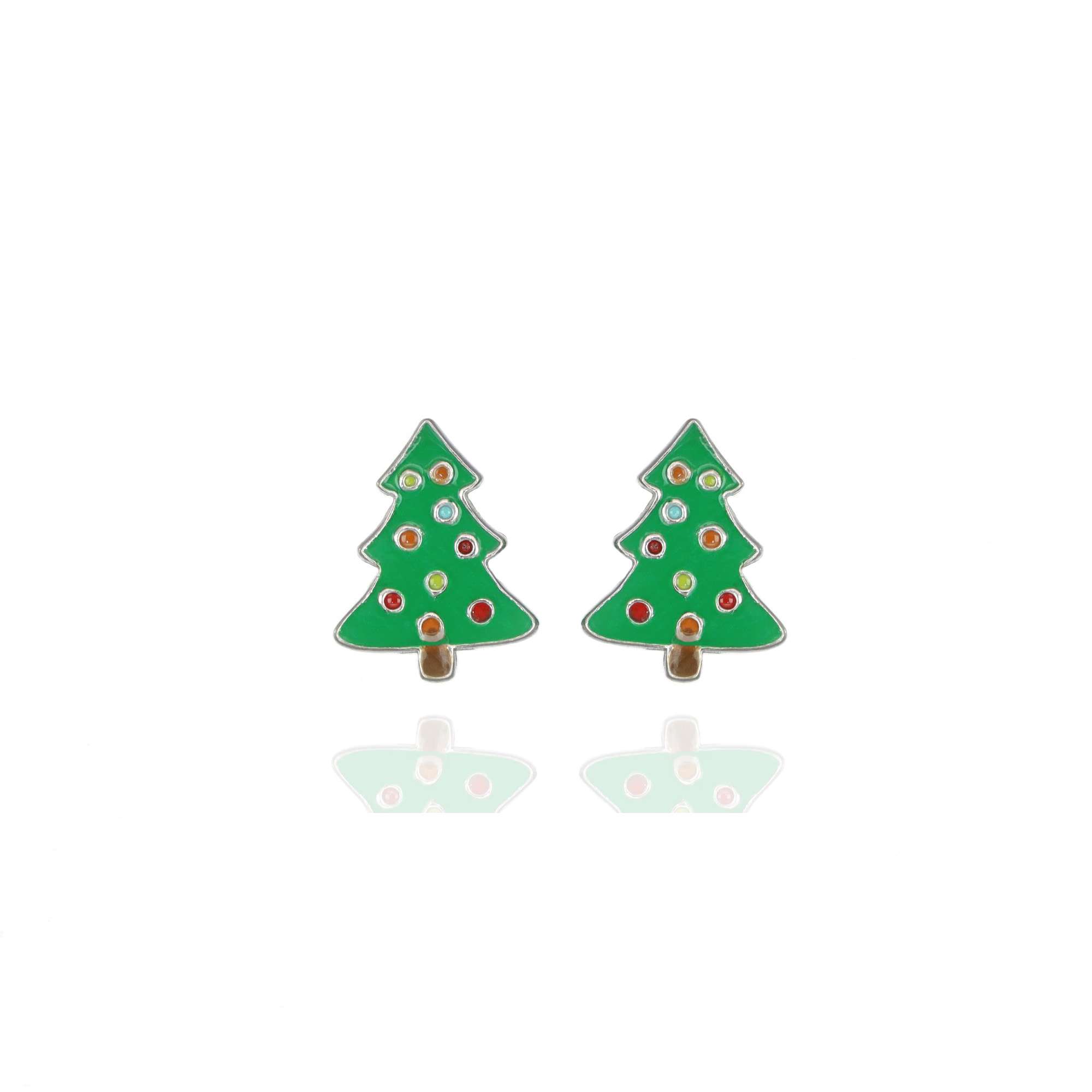 orecchini albero di natale