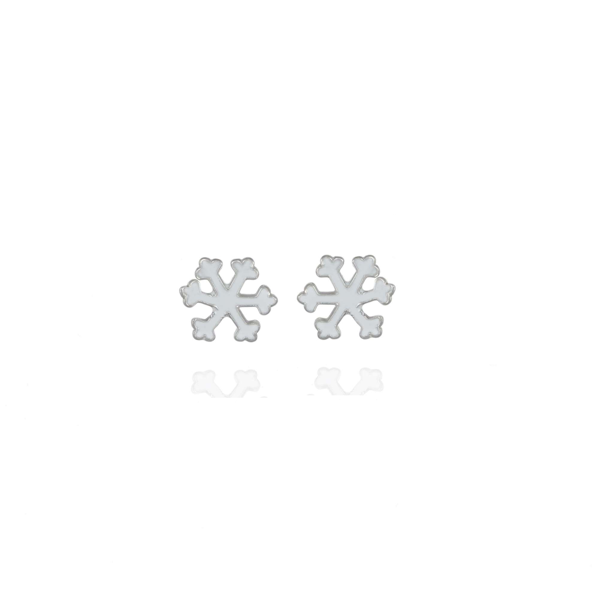 orecchini fiocco di neve argento