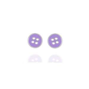 orecchini bottone argento