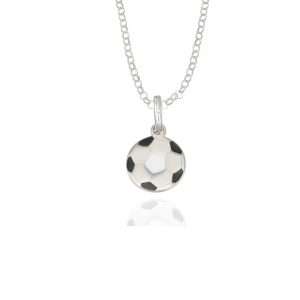 pendente pallone da calcio argento