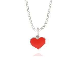 collana con cuore argento