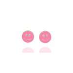 orecchini smile fucsia ag