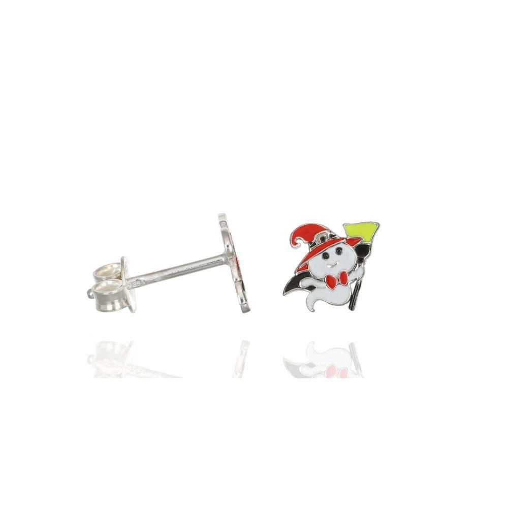 orecchino fantasma scopa gold lato