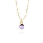 collana coccinella viola strass gold