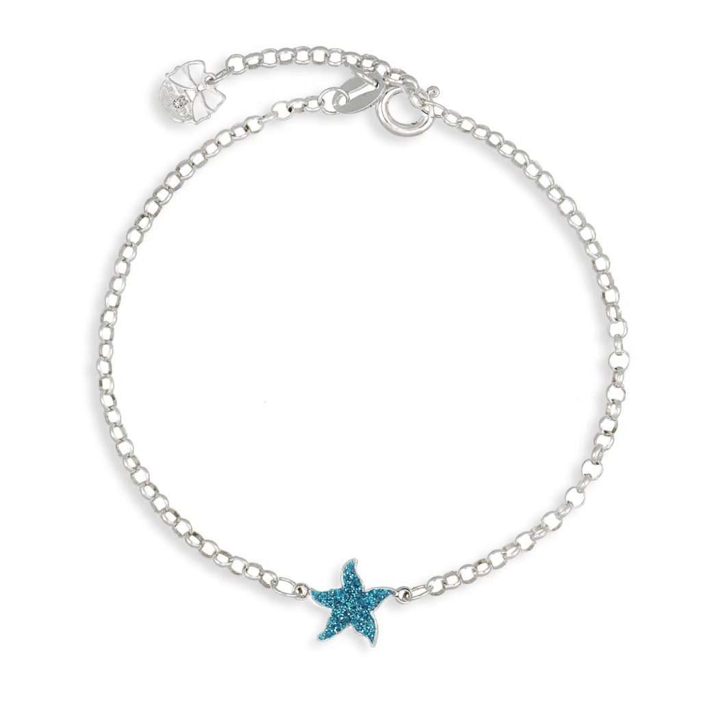 stella marina viola glitter azzurro