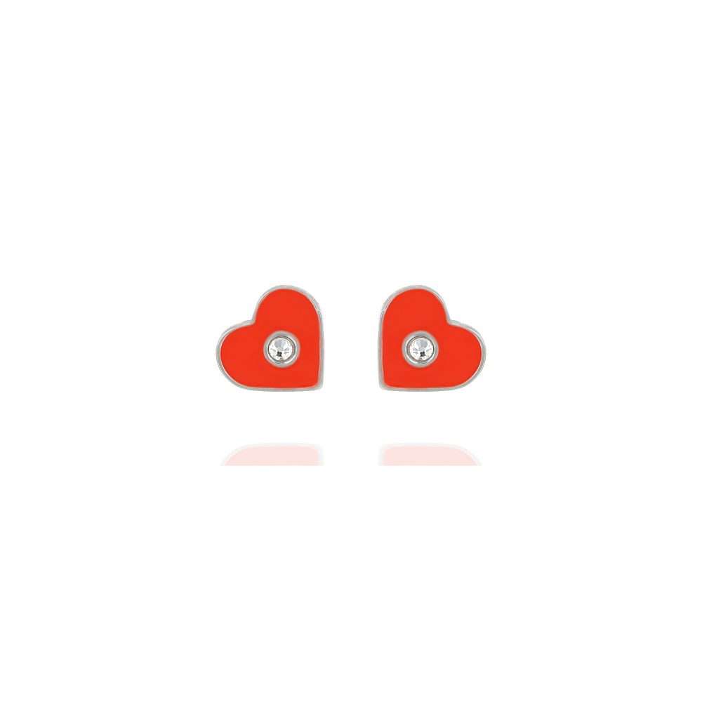cuore rosso con zircone cuore rosso con zircone