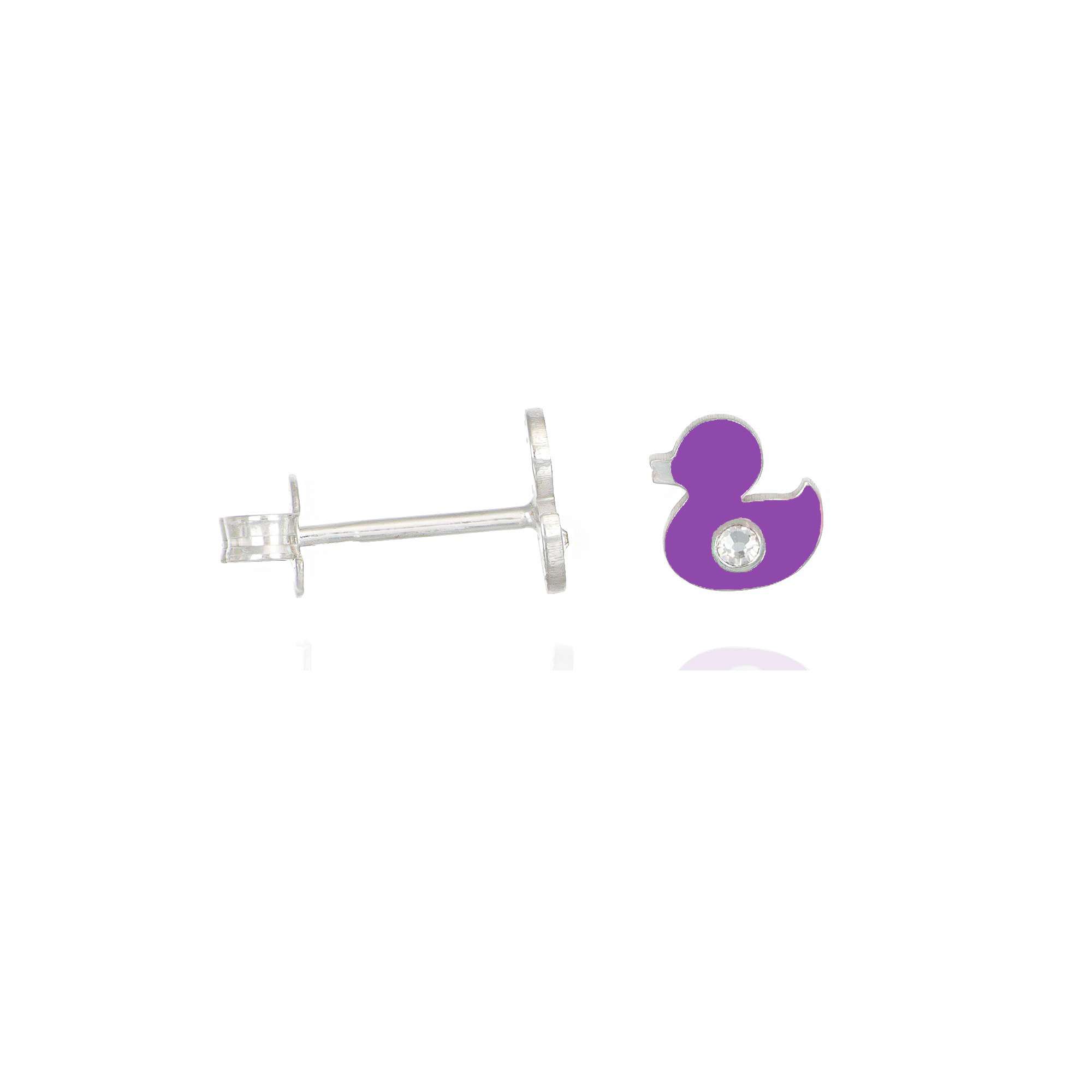 paperella viola con zircone lato