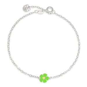 bracciale con fiore verde