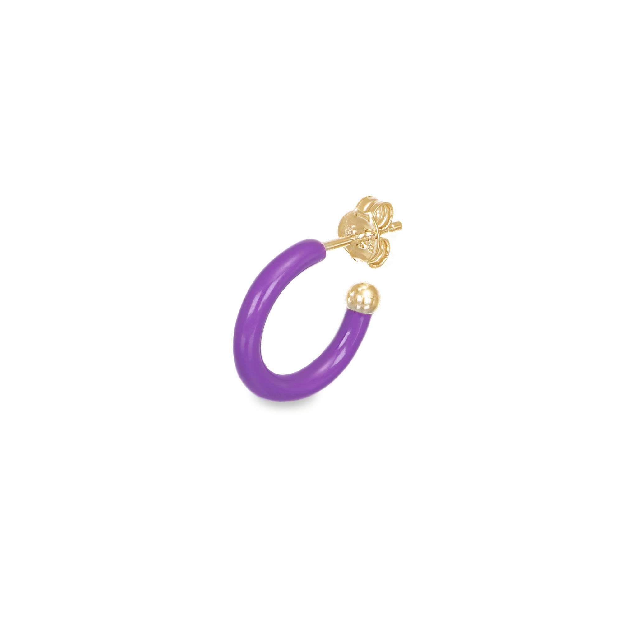 campanella viola singola oro