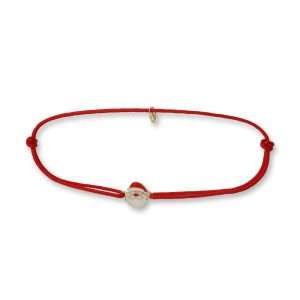 BRACCIALE CON CORDINO ROSSO E BABBO NATALE | BREM0030 - immagine 1