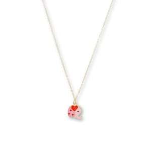 COLLANA CON ELEFANTINO ROSA | CL-PEEM0237R - immagine 1