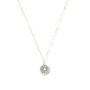 COLLANA CON CERCHIO,GLITTER E PIETRA | CLEM0062 - immagine 1