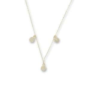 COLLANA CON ELEMENTI A FORMA DI CERCHIO E PIETRE A PAVE' | E90CL1709 - immagine 1