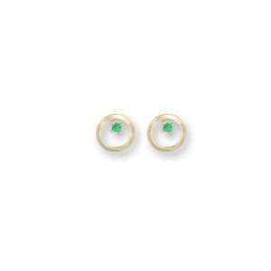 ORECCHINI CON VUOTO E ZIRCONE COLORATO | E90OR2018 - immagine 5